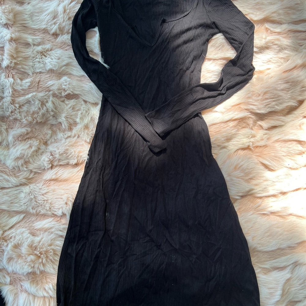 Wilfred Black Long Sleeve Dress